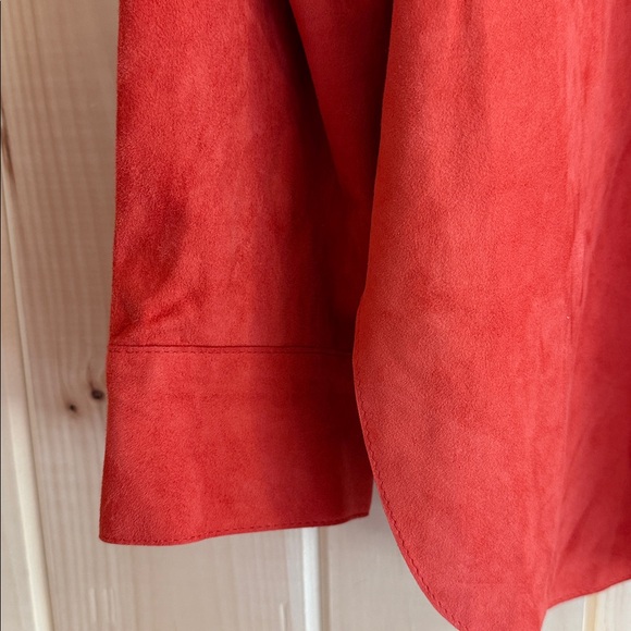 Lafayette 148 New York 100% Lamb Suede Button Down - Picture 8 of 16